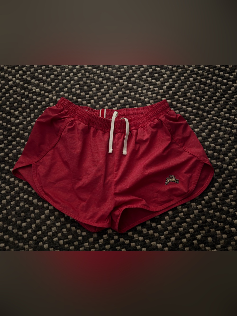 Tracksmith Women’s Session Running Shorts in Red, XS
